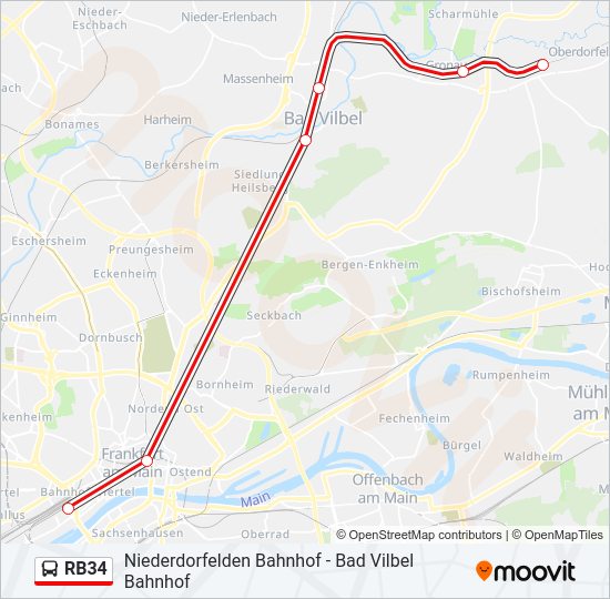 RB34 Bus Line Map