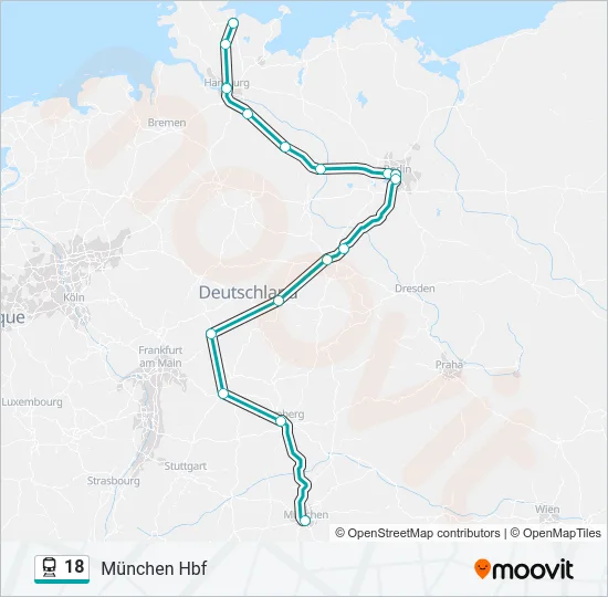 18 Train Line Map