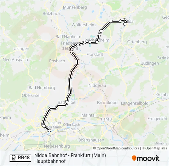 RB48 Train Line Map