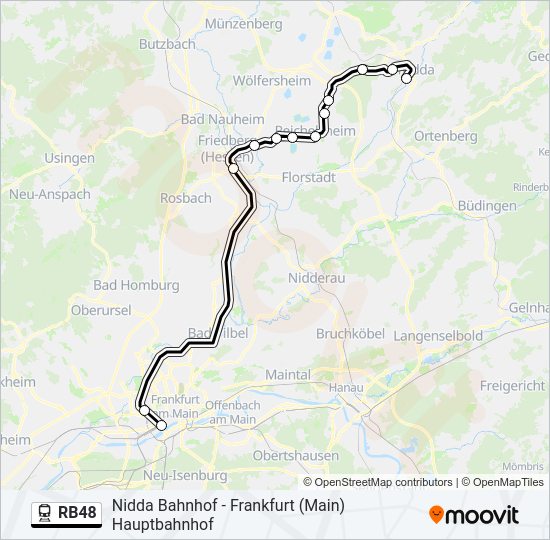 RB48 Train Line Map