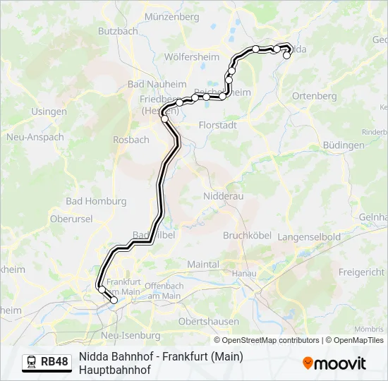 RB48 Train Line Map