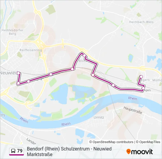 79 Bus Line Map