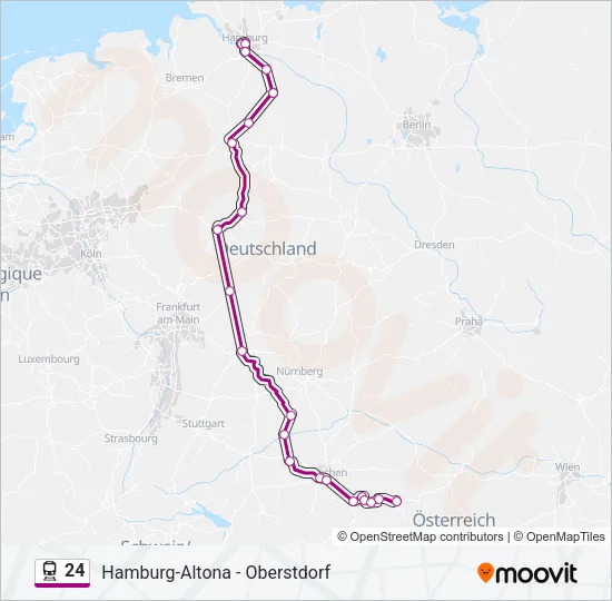 24 Train Line Map