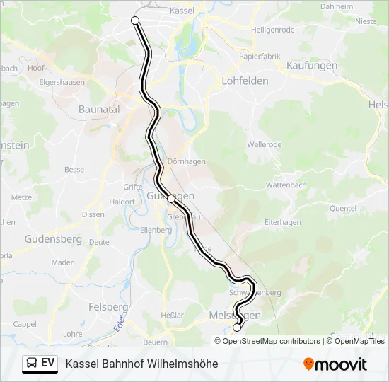 EV Bus Line Map