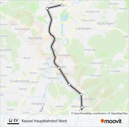EV Bus Line Map