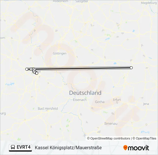 EVRT4 Bus Line Map