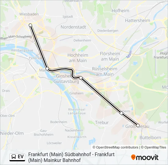 EV Bus Line Map