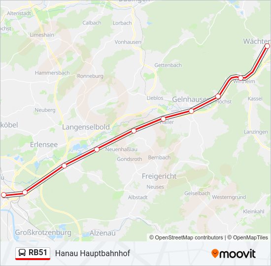 RB51 Bus Line Map