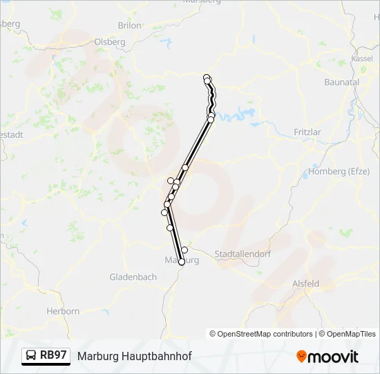 RB97 Bus Line Map