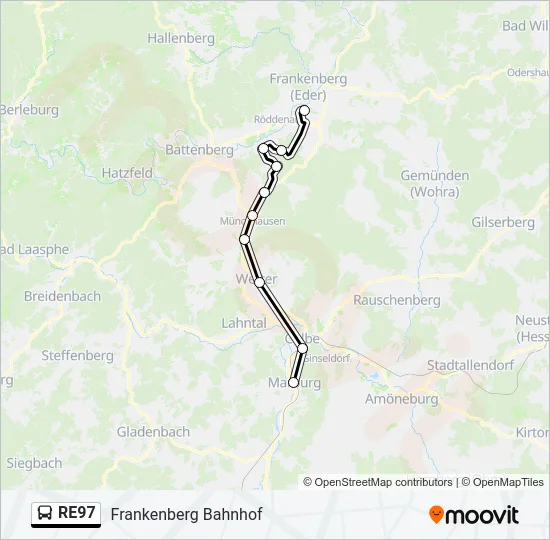 RE97 Bus Line Map