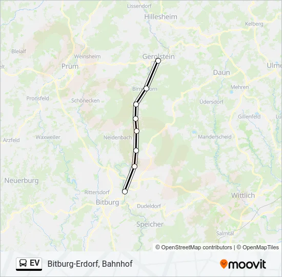 EV Bus Line Map