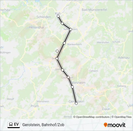 EV Bus Line Map