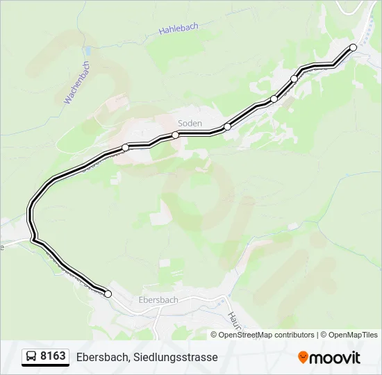 8163 Bus Line Map