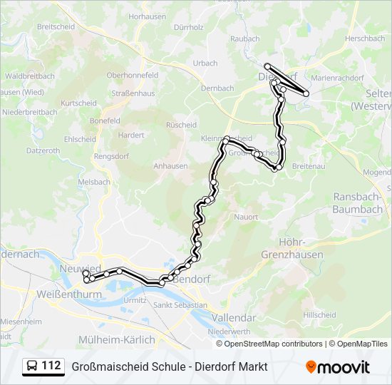 112 Bus Line Map