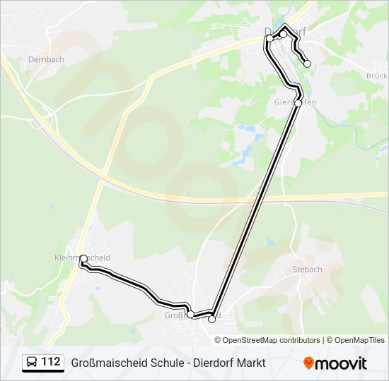 112 Bus Line Map
