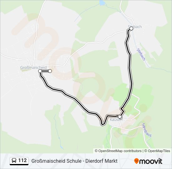 112 Bus Line Map