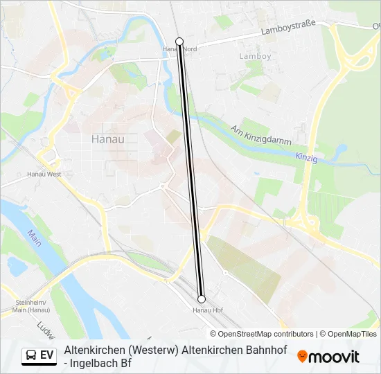 EV Bus Line Map