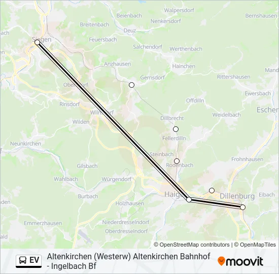 EV Bus Line Map