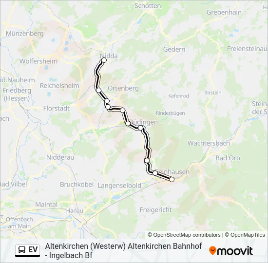 EV Bus Line Map