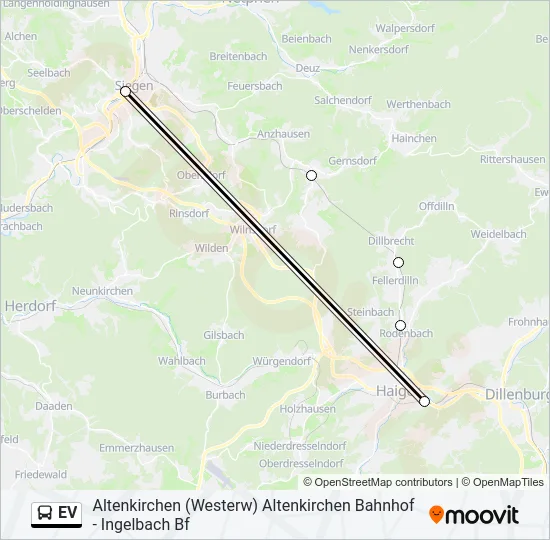 EV Bus Line Map