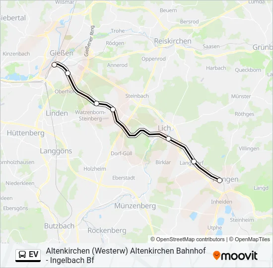 EV Bus Line Map
