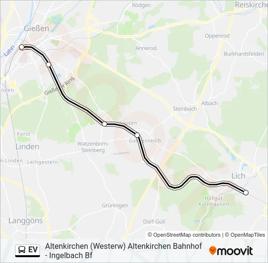 EV Bus Line Map