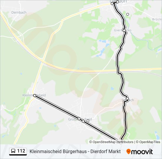 112 Bus Line Map