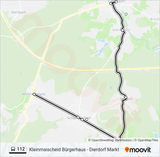 112 Bus Line Map