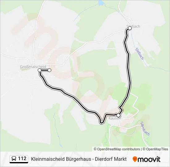112 Bus Line Map