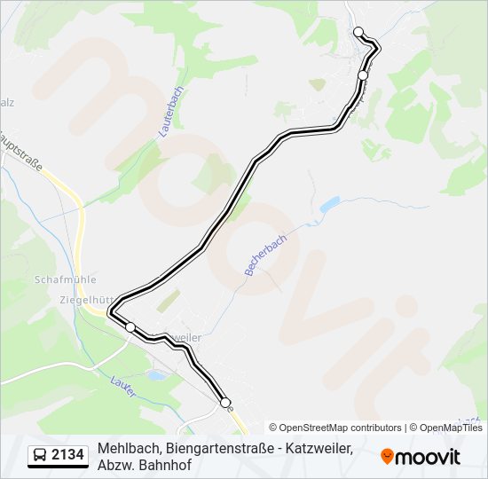 2134: карта маршрута