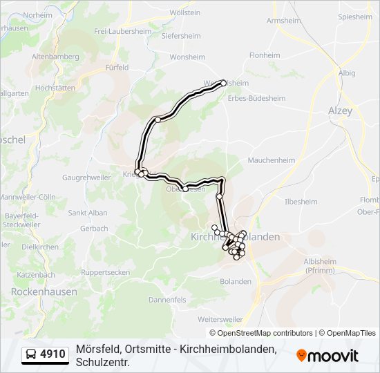  4910: карта маршрута