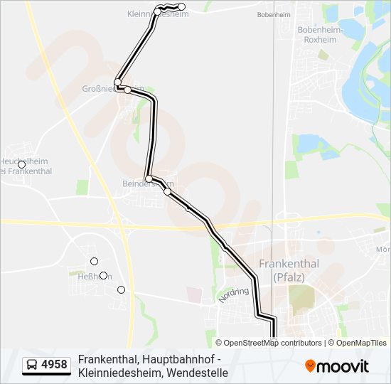  4958: карта маршрута