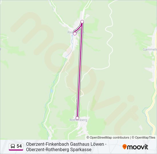 54 Route: Fahrpläne, Haltestellen & Karten - Finkenbach (Aktualisiert)