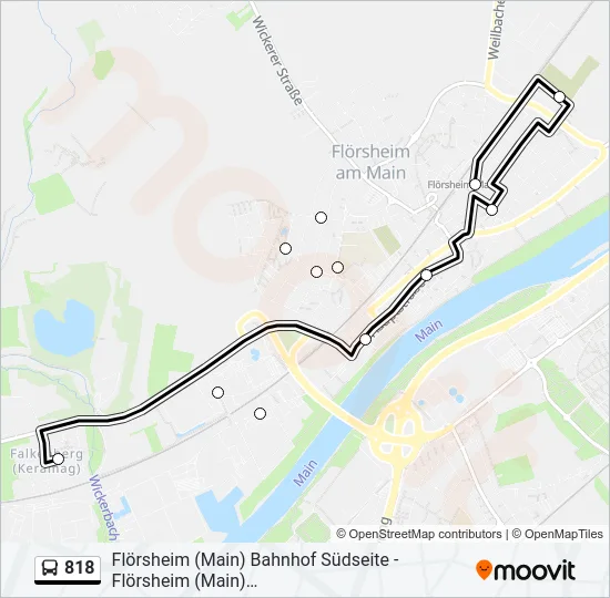 818 Bus Line Map