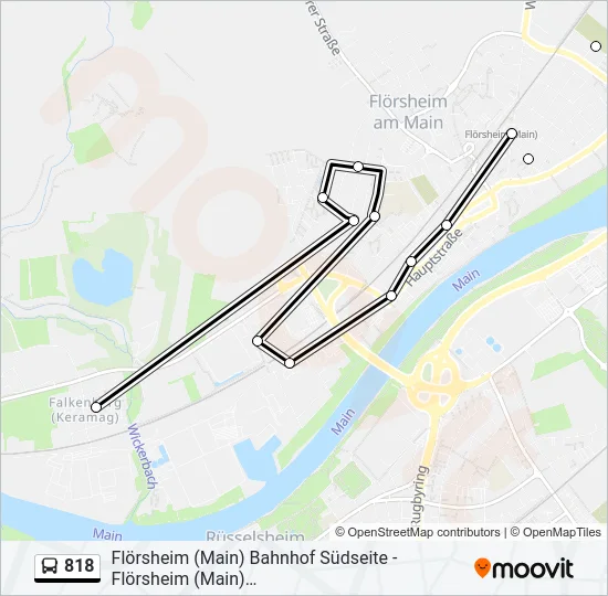 818 Bus Line Map