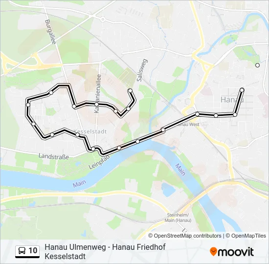10 Bus Line Map