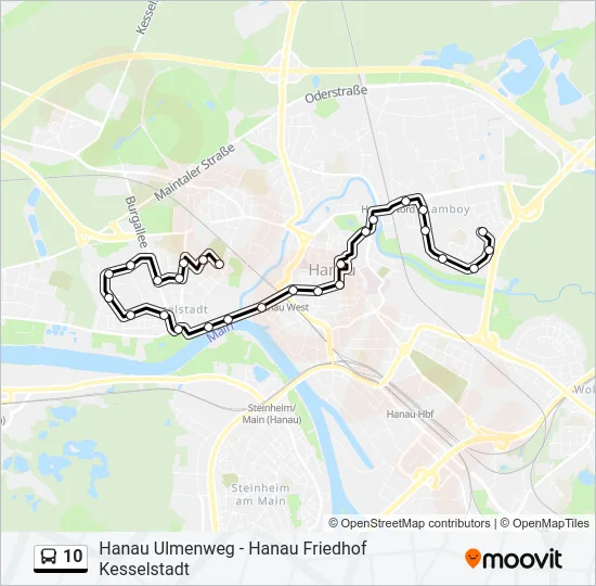10 Bus Line Map