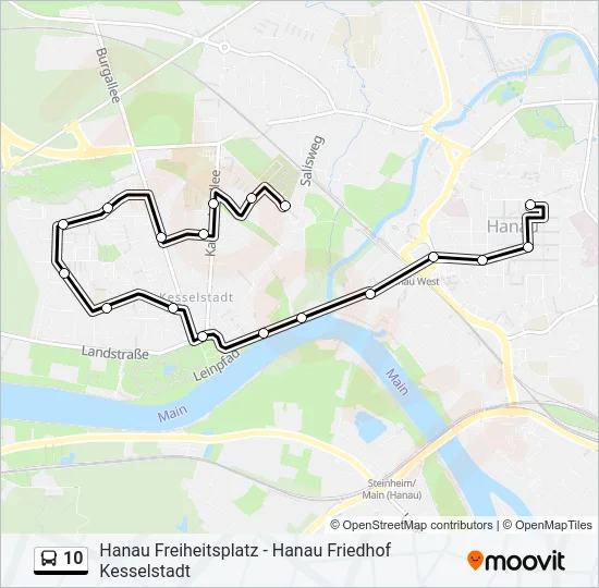 10 Bus Line Map