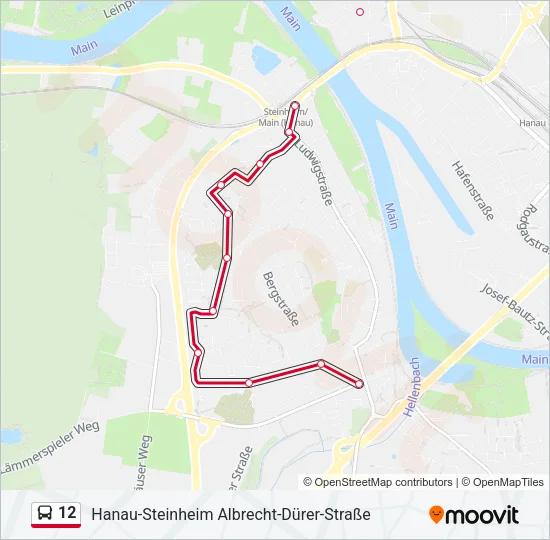 12 Bus Line Map