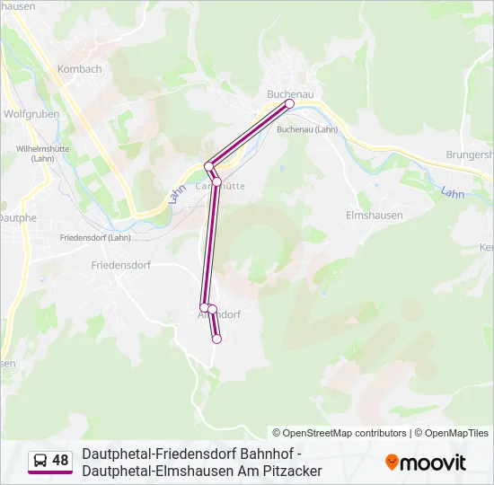 48 Bus Line Map