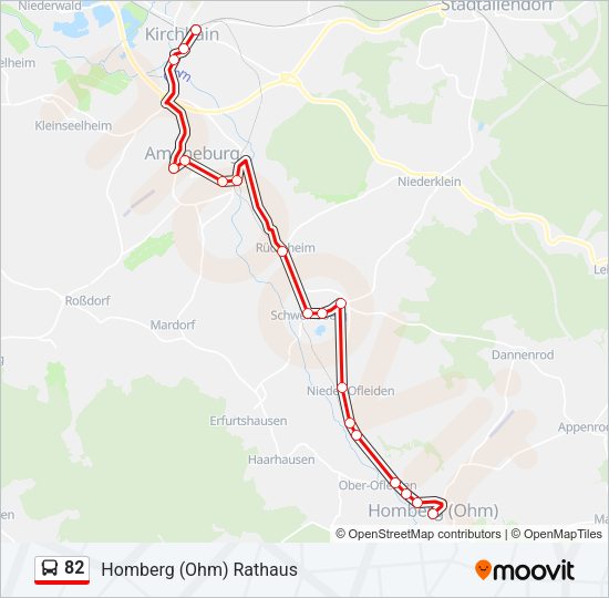 82 Bus Line Map