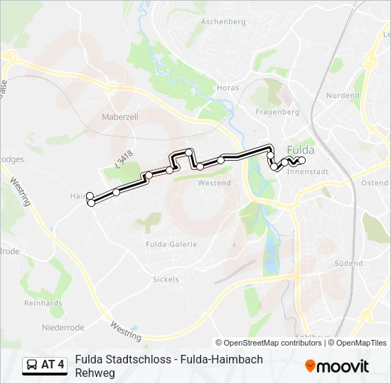 AT 4 Bus Line Map