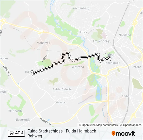 AT 4 Bus Line Map
