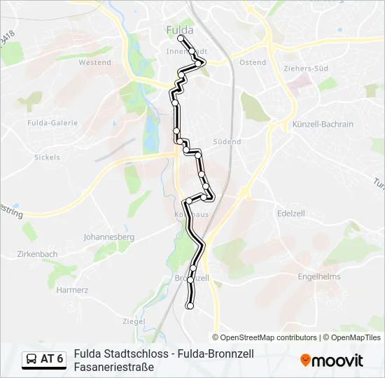 AT 6 Bus Line Map
