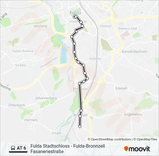 AT 6 Bus Line Map