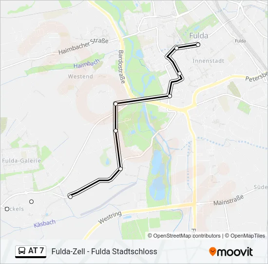 AT 7 Bus Line Map