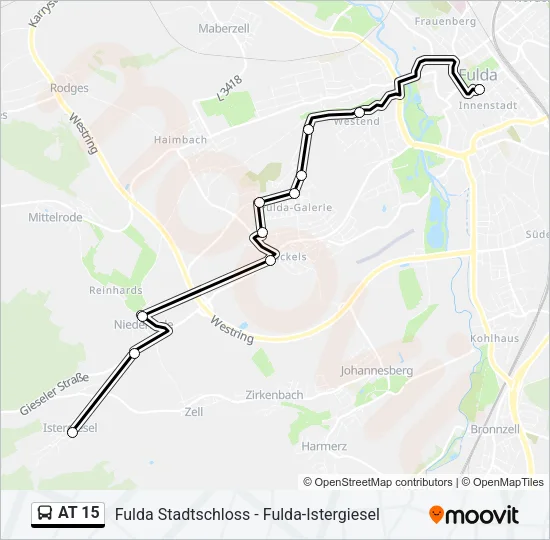 AT 15 Bus Line Map