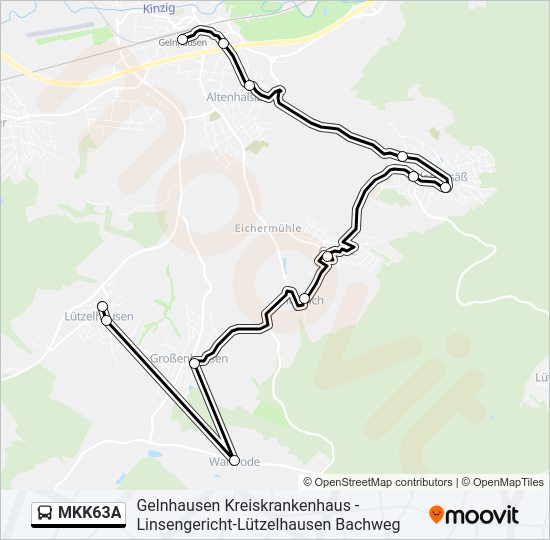 MKK63A Bus Line Map