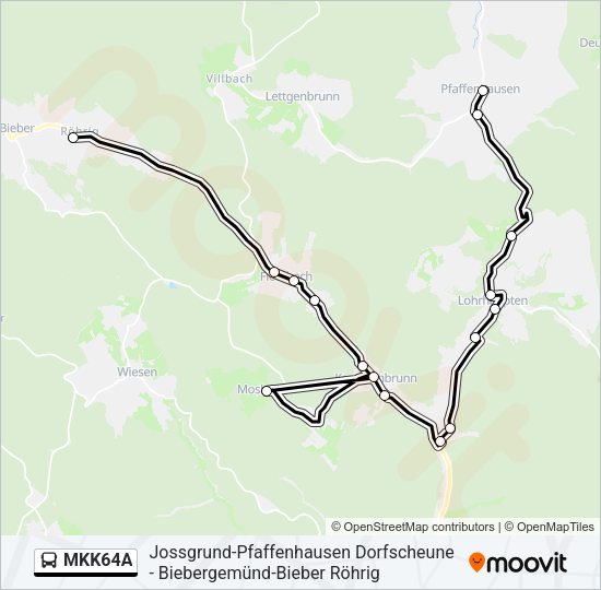 MKK64A Bus Line Map