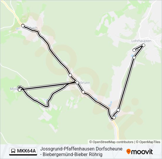 MKK64A Bus Line Map
